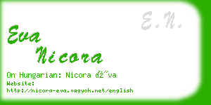 eva nicora business card